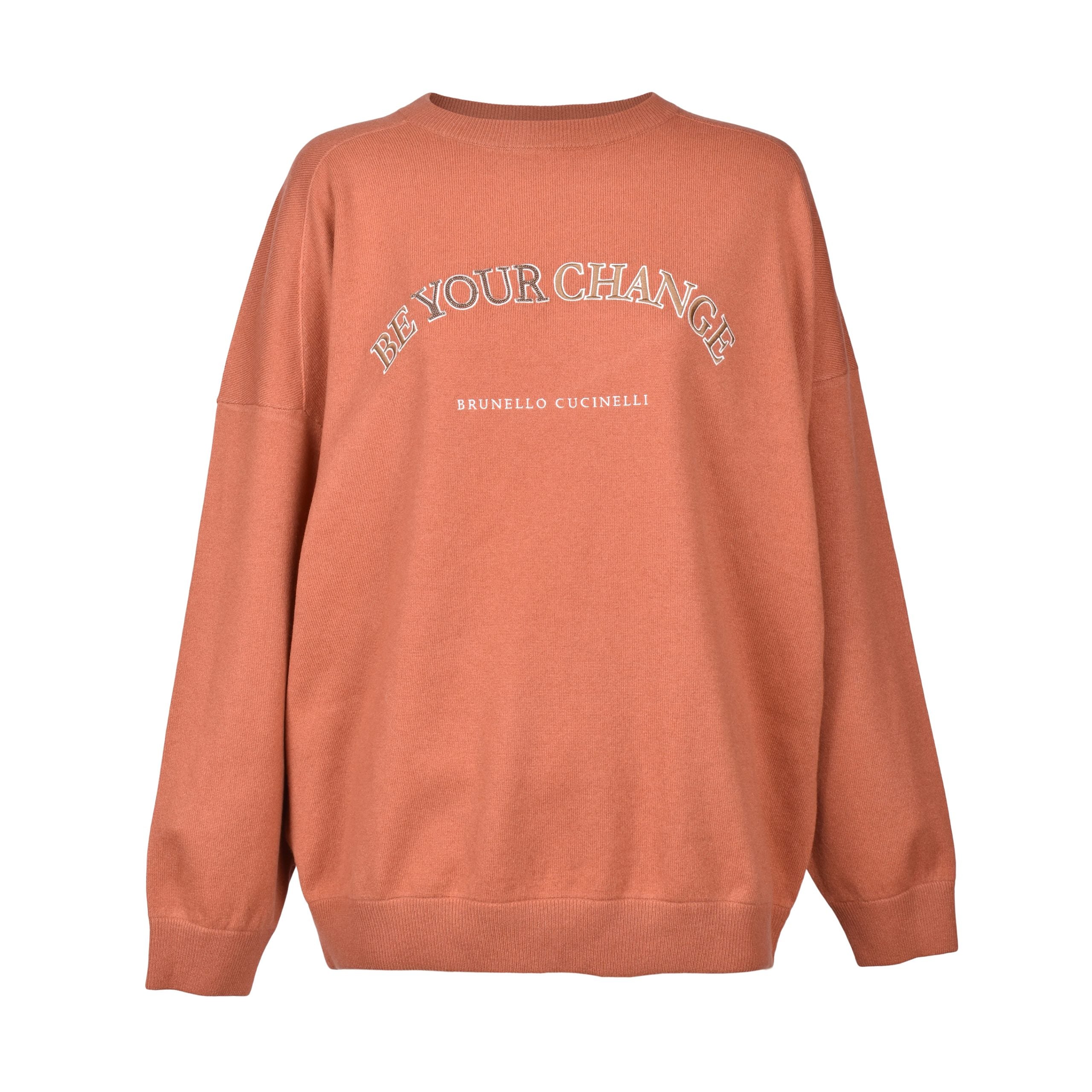 Orange Wool Sweatshirt
