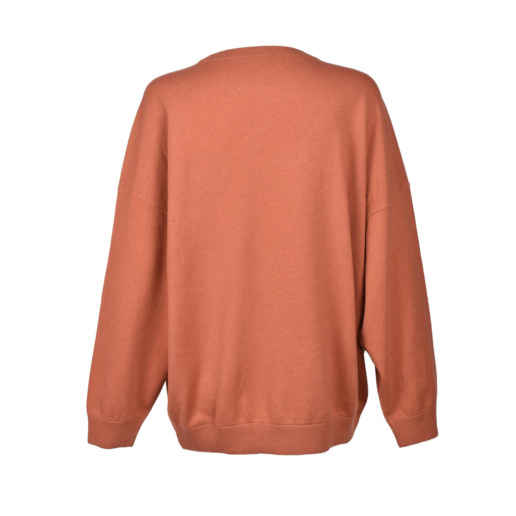 Orange Wool Sweatshirt