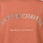 Orange Wool Sweatshirt