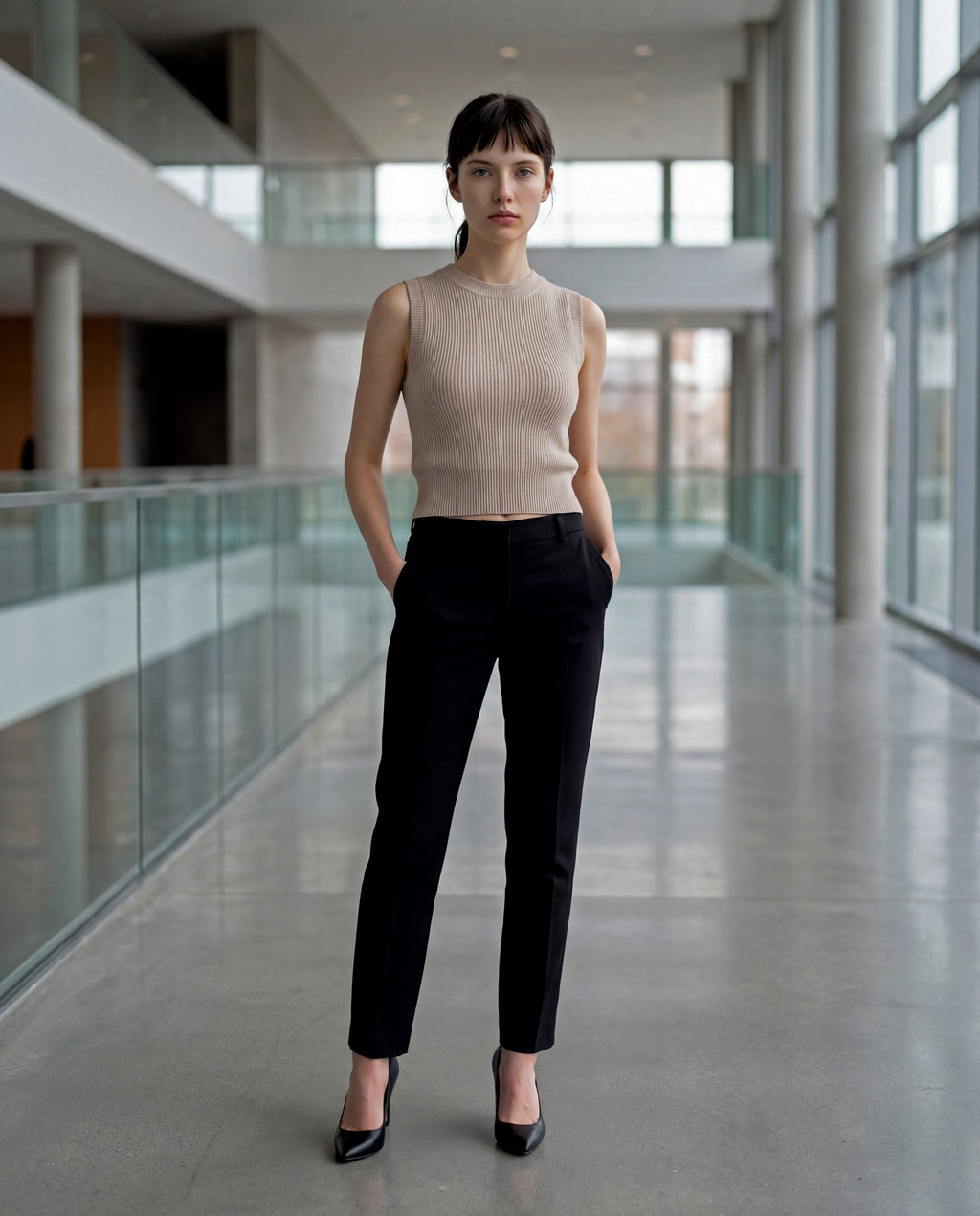 Beige Cashmere Sweater