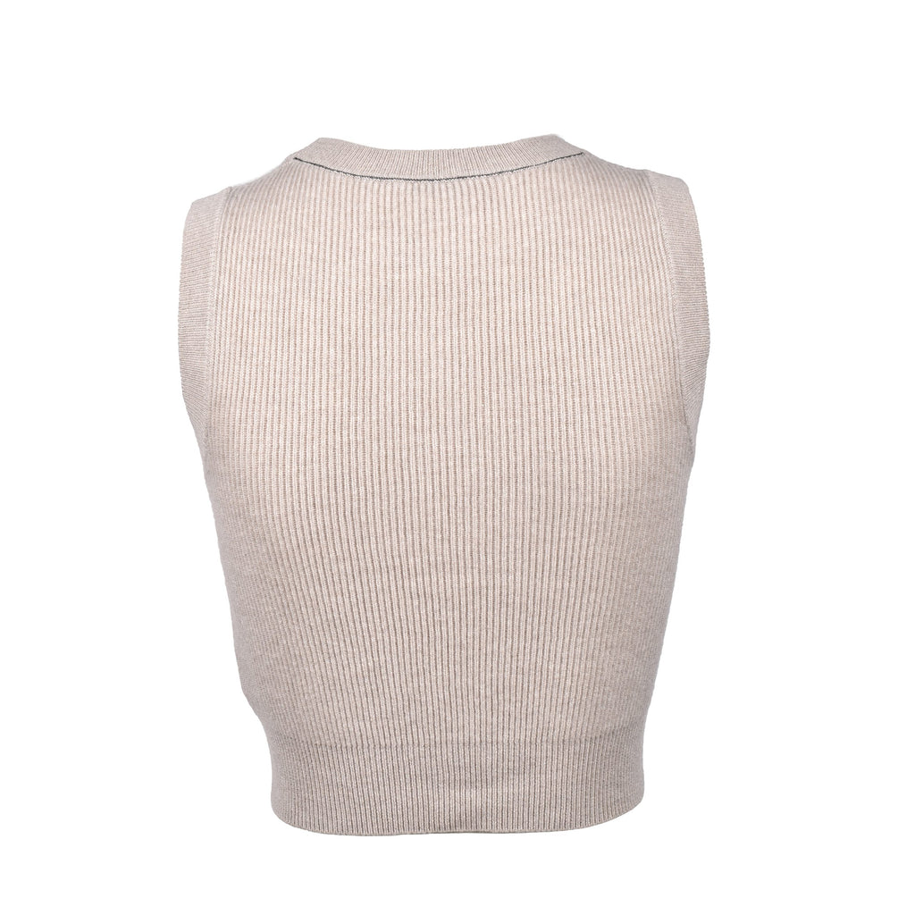 Beige Cashmere Sweater