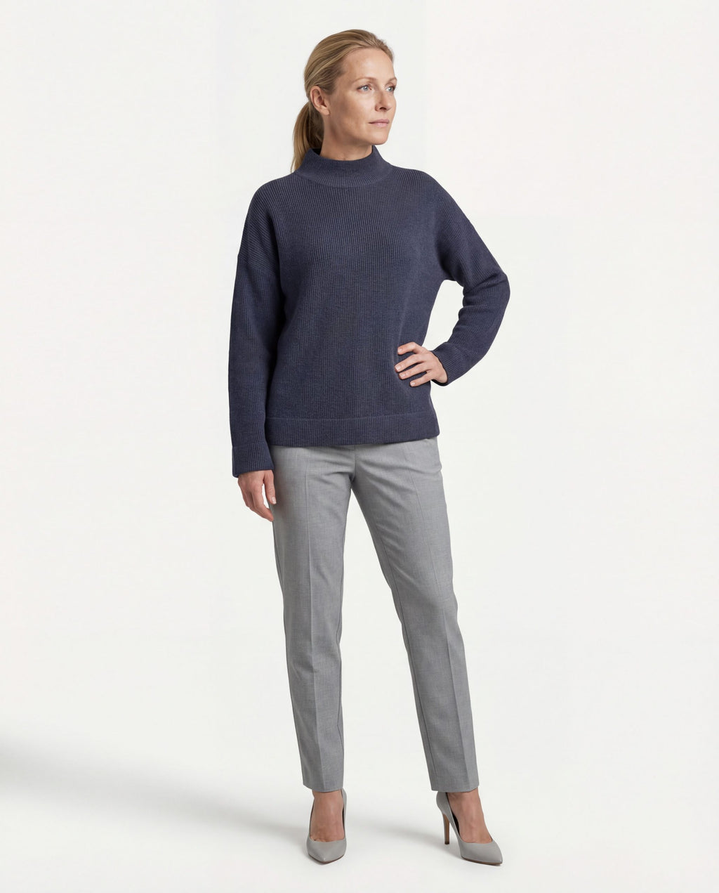 Blue Cashmere Sweater