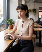 Beige Cashmere Sweater