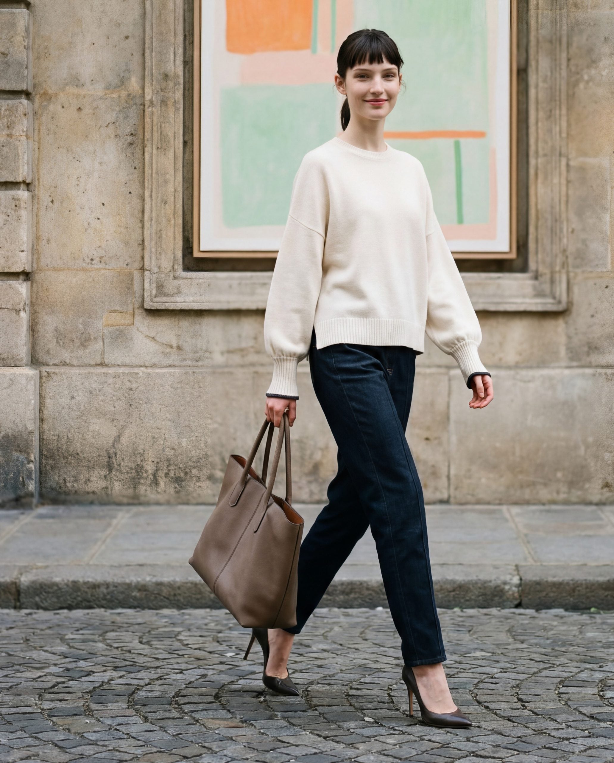 White Cashmere Sweater