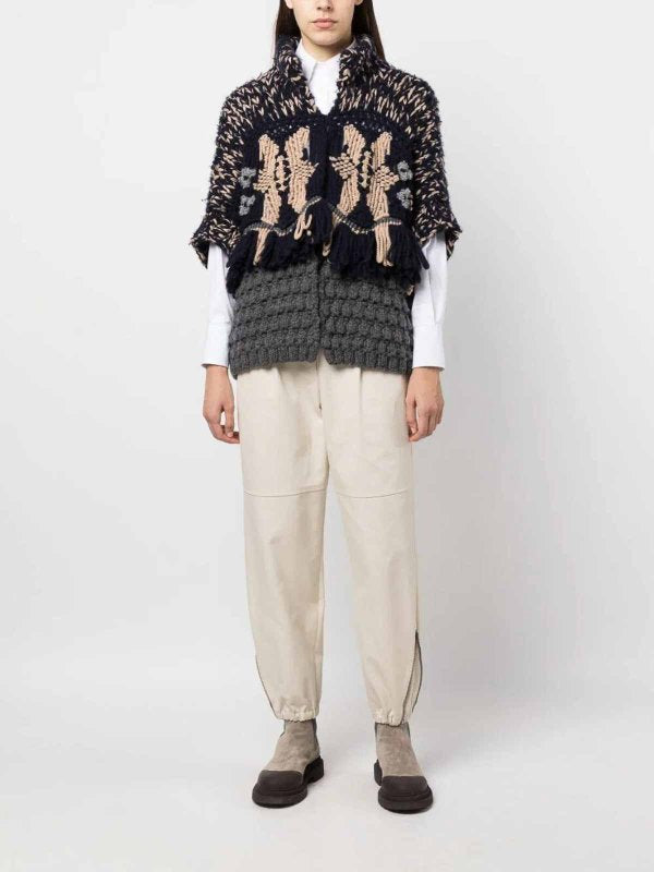 Bicolor Cashmere Sweater