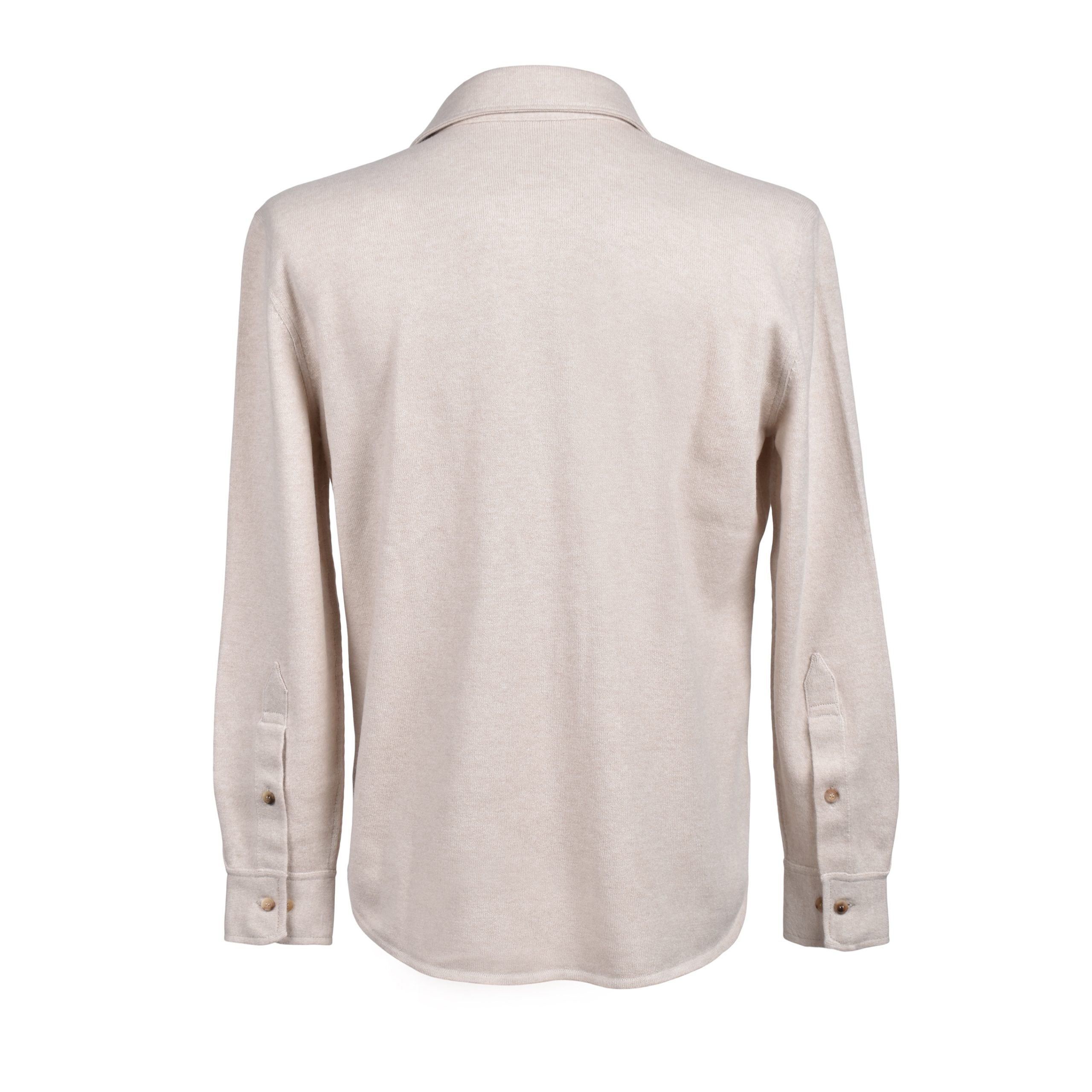 Beige Wool Dress Shirt