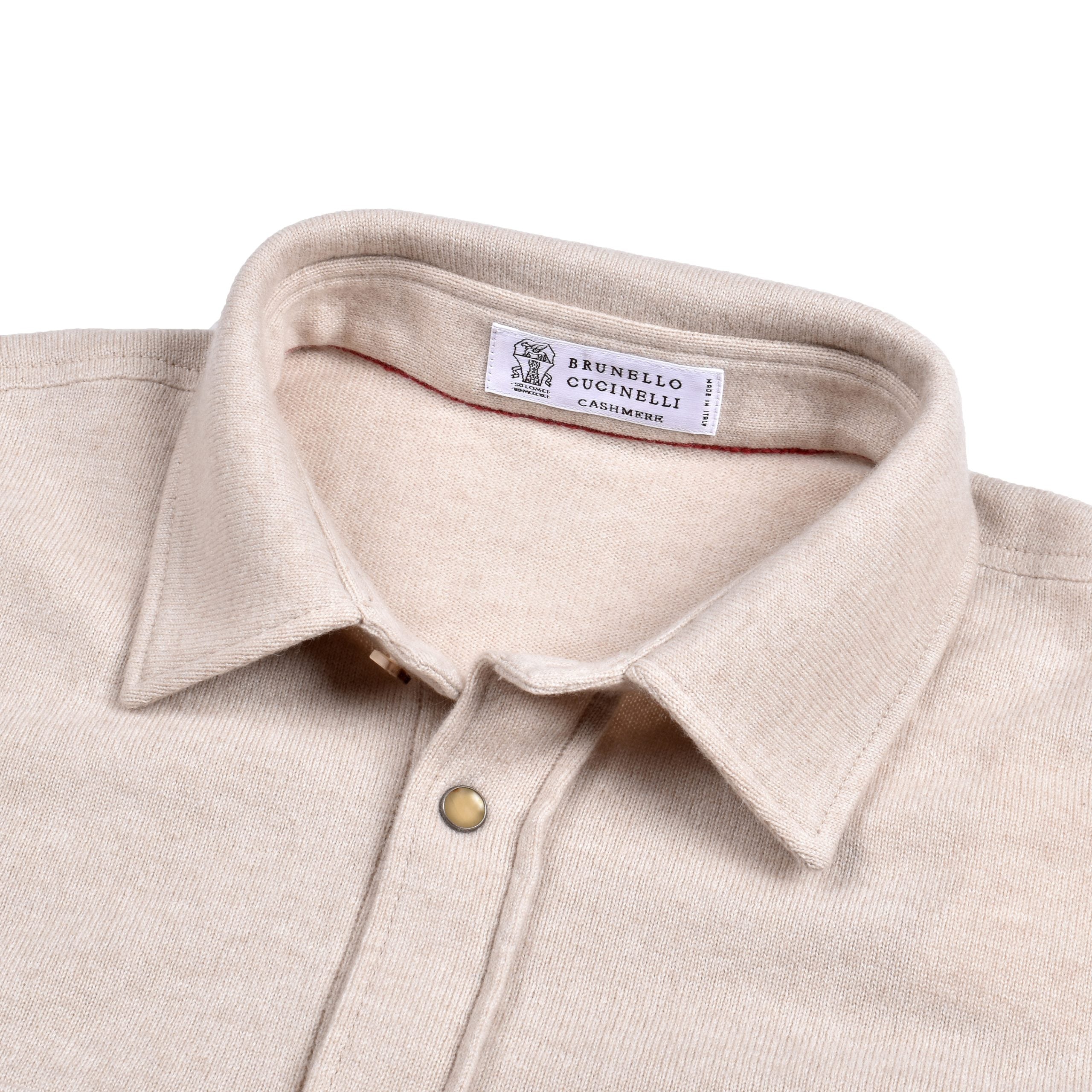 Beige Wool Dress Shirt
