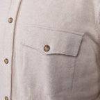 Beige Wool Dress Shirt
