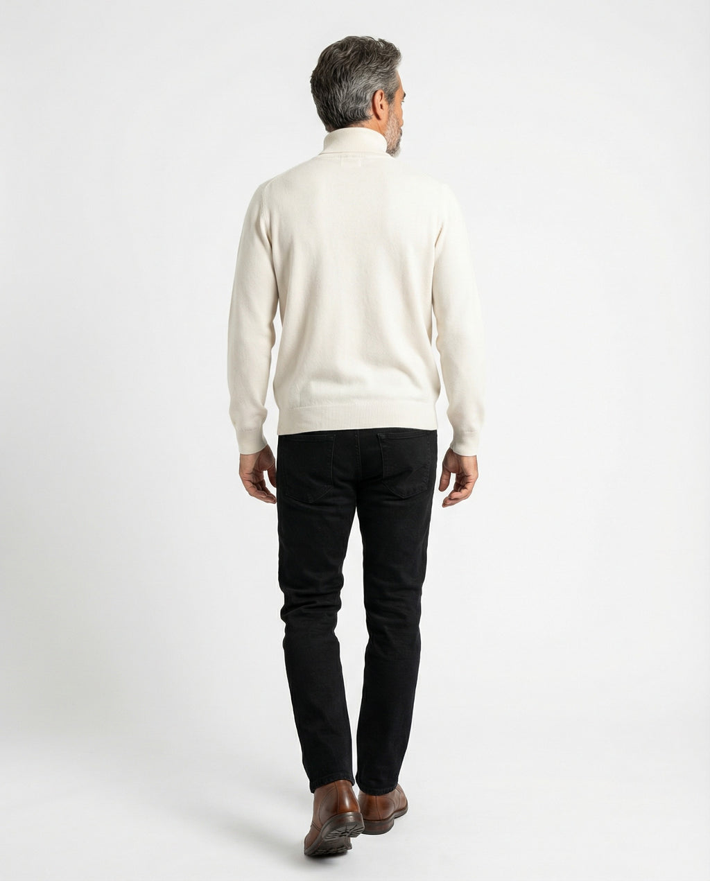 White Cashmere Turtleneck