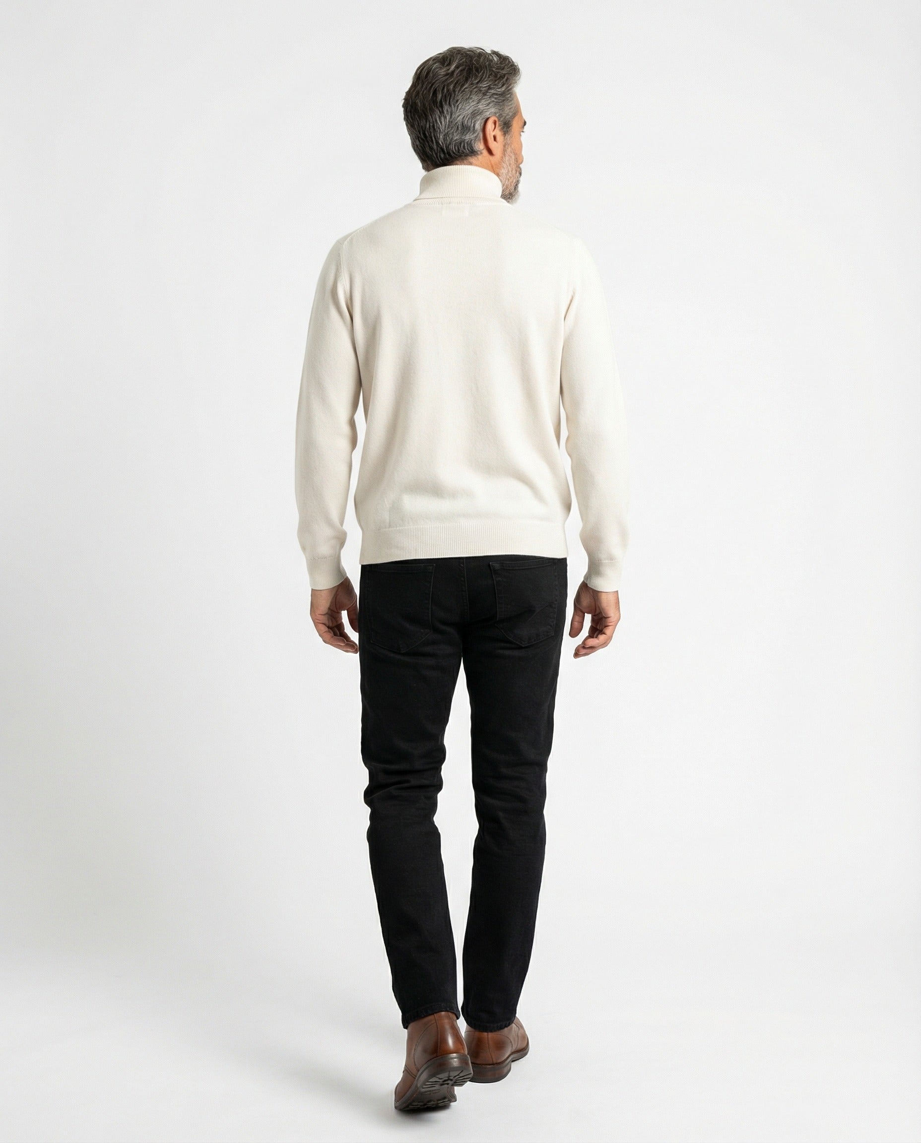 White Cashmere Turtleneck