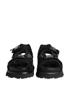 Black Logo Detailed Men Chunky Sandals Shoes