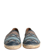 Blue Gray Slip On Buffalo Espadrille Shoes