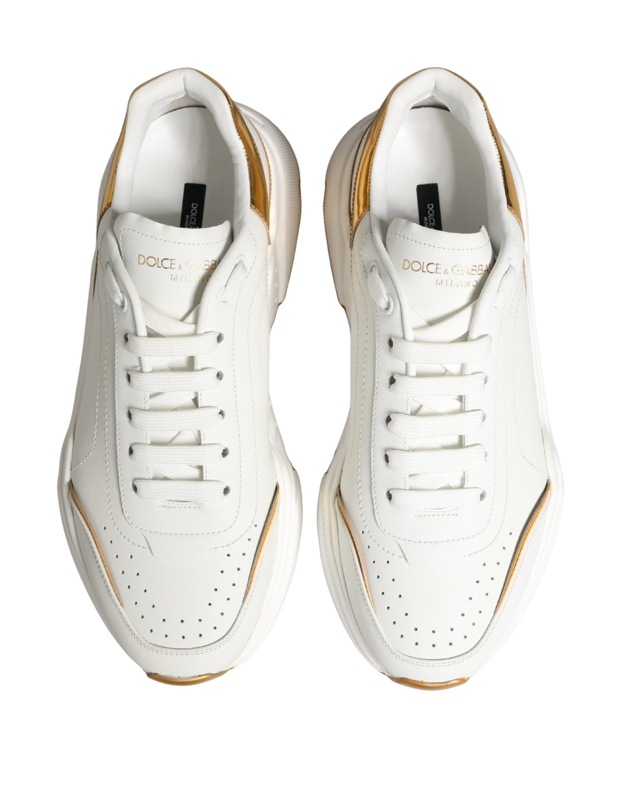 White Gold Daymaster Low Top Sneakers Shoes