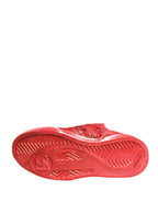 Red Distressed Suede Men Sneakers Shoes