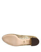 Gold Sequined Short Boots Stretch Shoes
