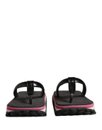Multicolor Rubber Chunky Flip Flop Shoes