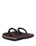 Multicolor Rubber Chunky Flip Flop Shoes