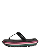 Multicolor Rubber Chunky Flip Flop Shoes