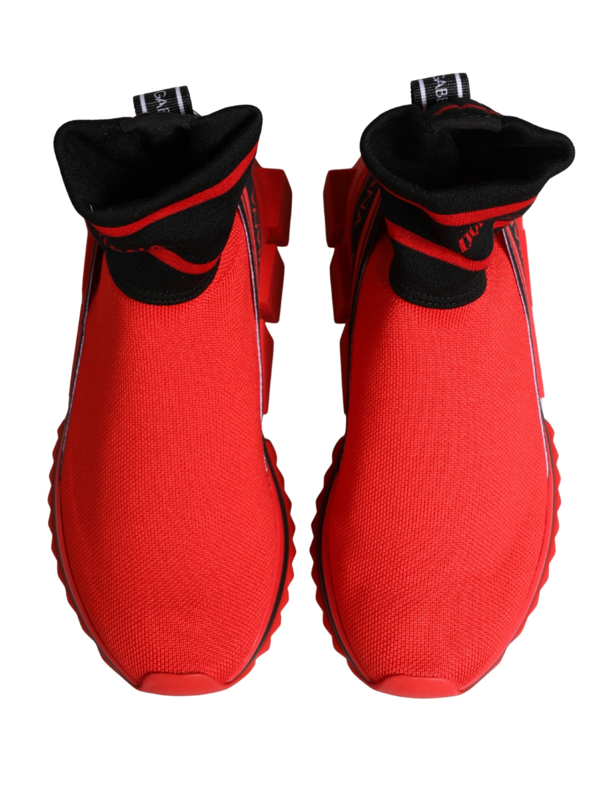 Red Black Sorrento Socks Sneakers Shoes