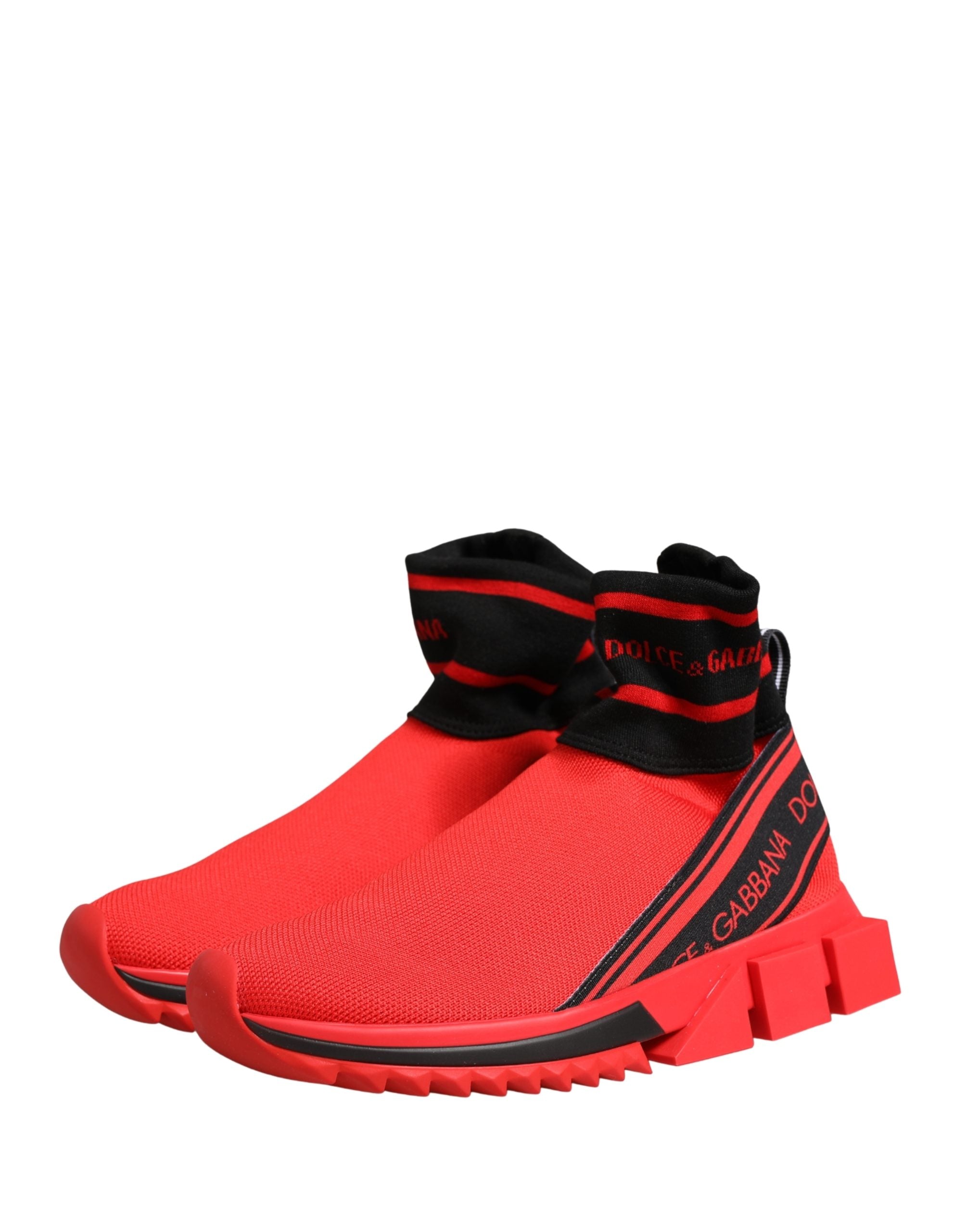 Red Black Sorrento Socks Sneakers Shoes