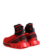 Red Black Sorrento Socks Sneakers Shoes