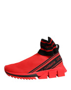 Red Black Sorrento Socks Sneakers Shoes