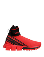 Red Black Sorrento Socks Sneakers Shoes