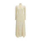 White Polyamide Casual Dress