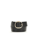 Black Leather Regular Belt