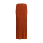 Multicolor Merino Wool Long Skirt