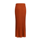 Multicolor Merino Wool Long Skirt