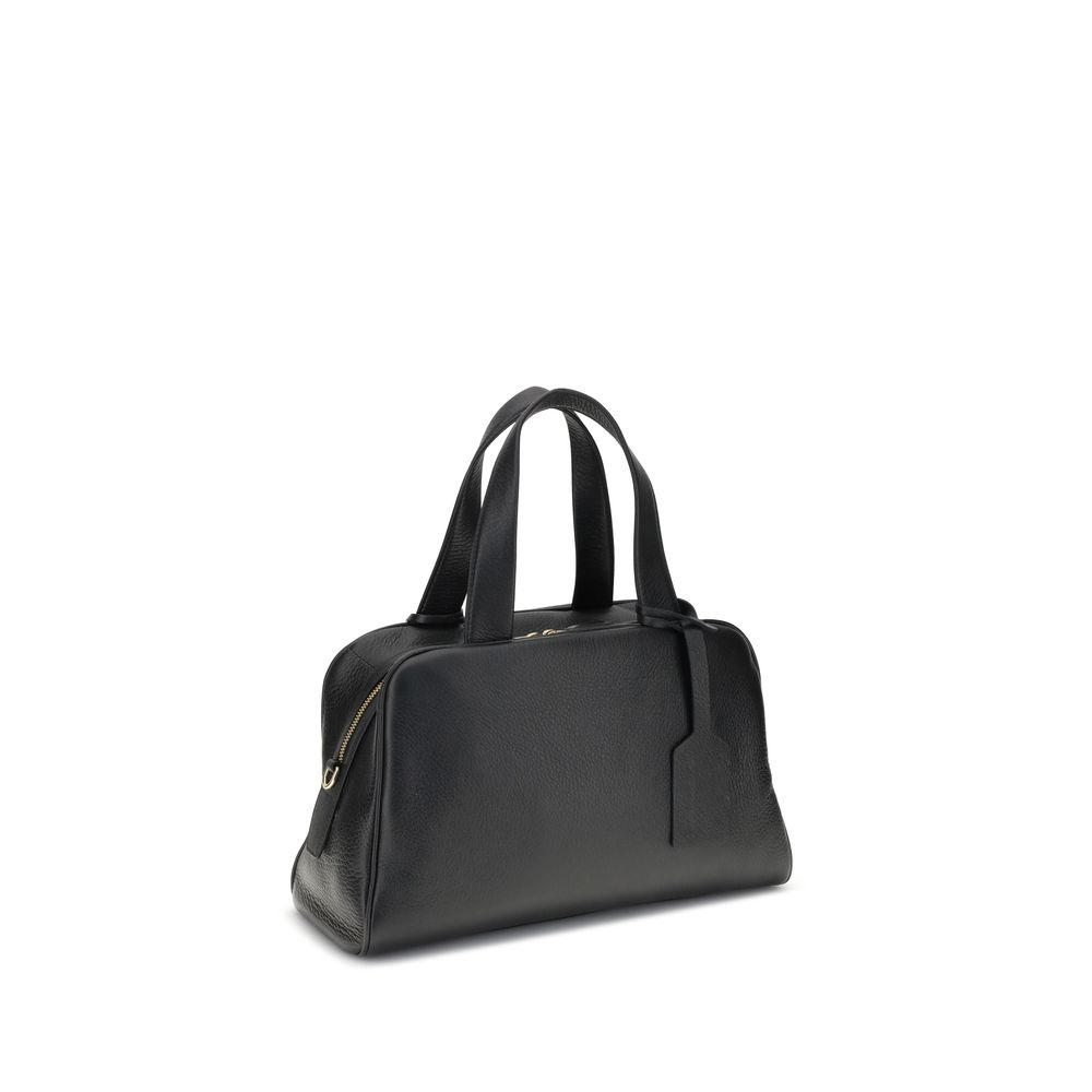 Black Calf Leather Bos Taurus Handbag