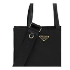 Black Recycled Polyamide Shoulder Bag
