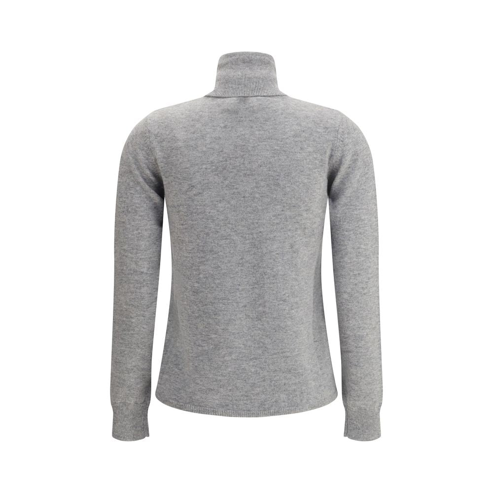 Gray Wool Turtleneck