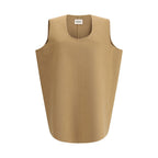 Beige Wool Casual Dress