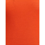 Orange Wool Turtleneck