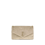 Beige Calf Leather Bos Taurus Shoulder Bag
