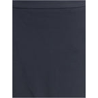 Black Viscose Midi Skirt