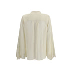 Beige Silk Blouse