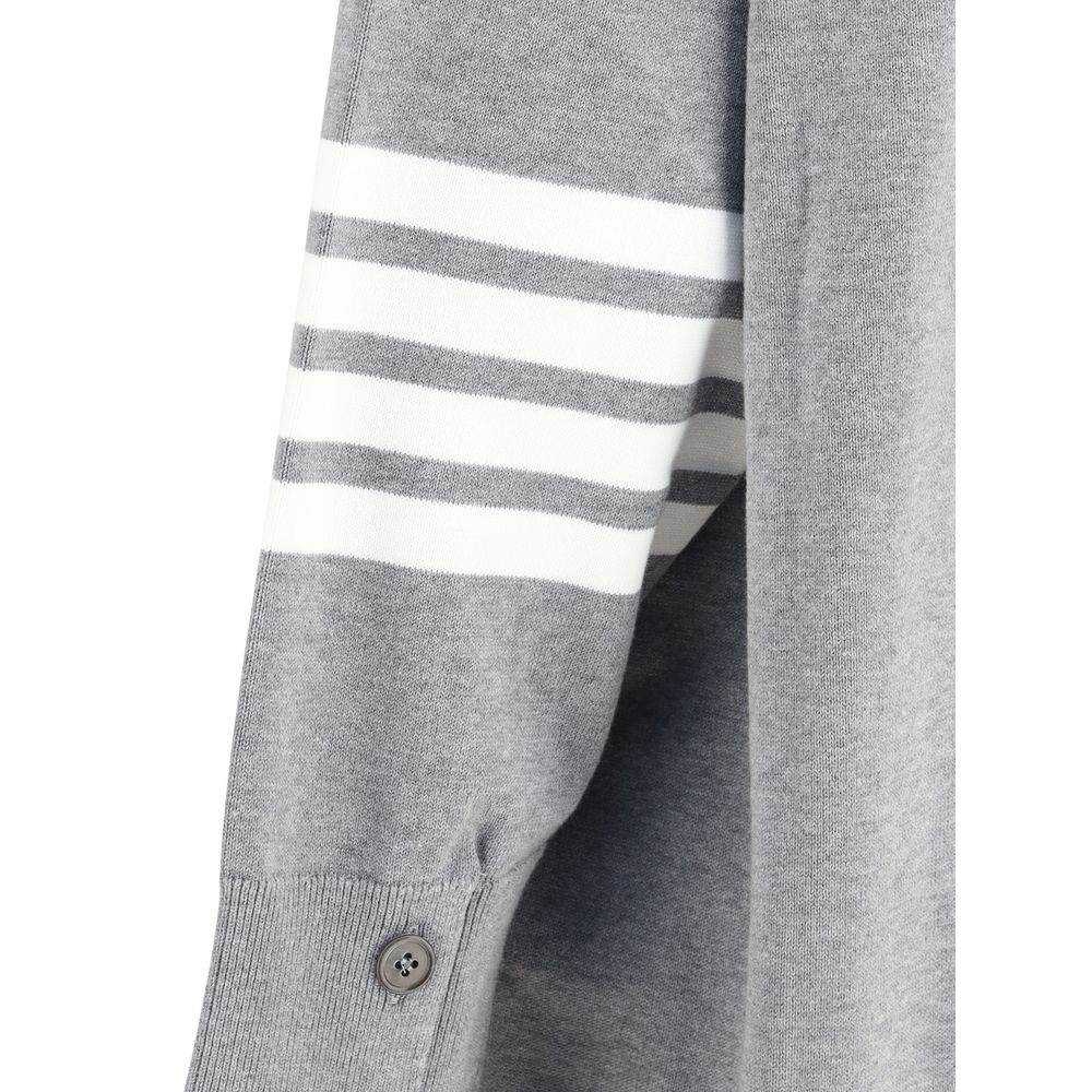Gray Cotton Cardigan