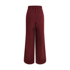 Bordeaux Wool Casual Pants