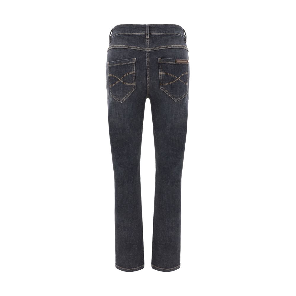 Black Cotton Skinny Jeans