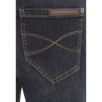 Black Cotton Skinny Jeans