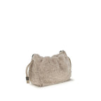 Gray Fur Shoulder Bag