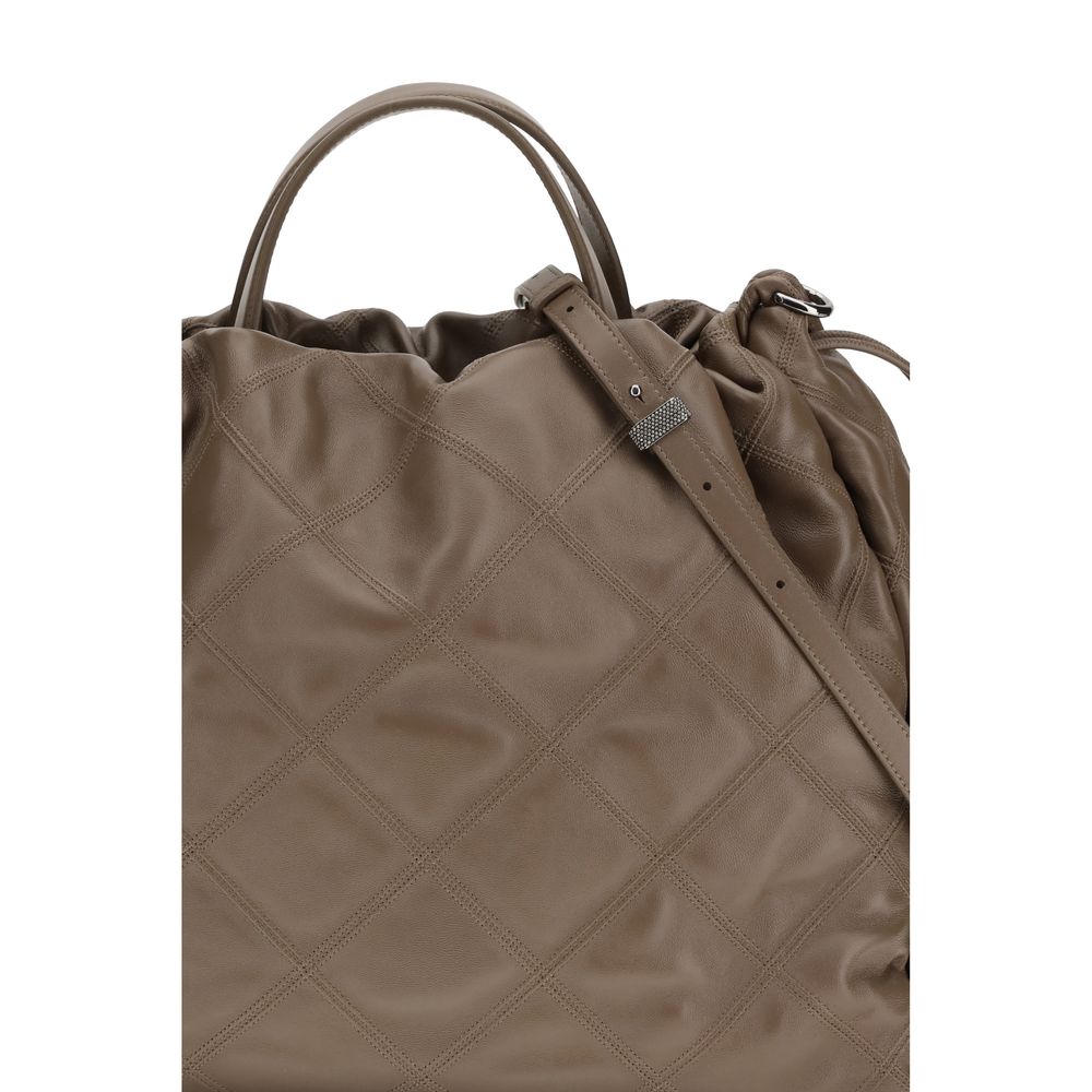 Gray Calf Leather Bos Taurus Handbag