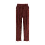 Bordeaux Cotton Casual Pants
