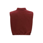 Bordeaux Cotton Jackets And Coat