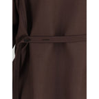 Brown Polyester Dress Shirt
