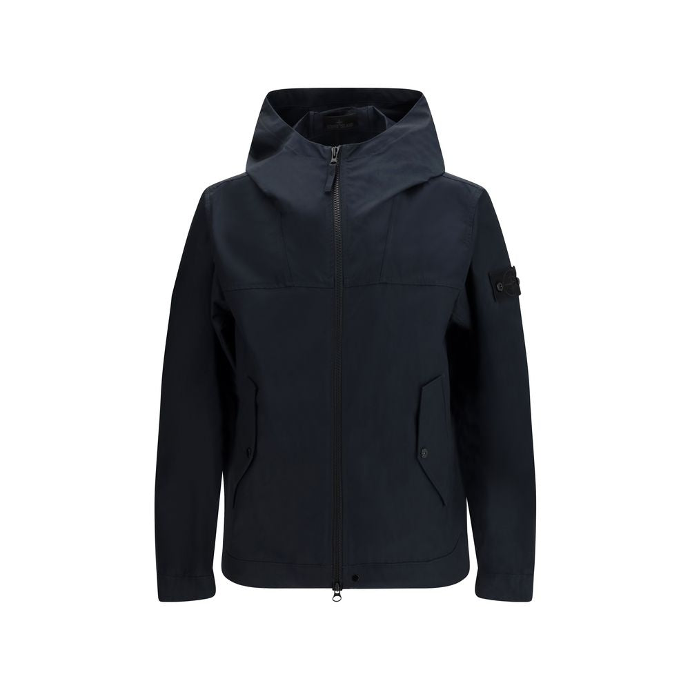 Black Polyester Shell Jacket