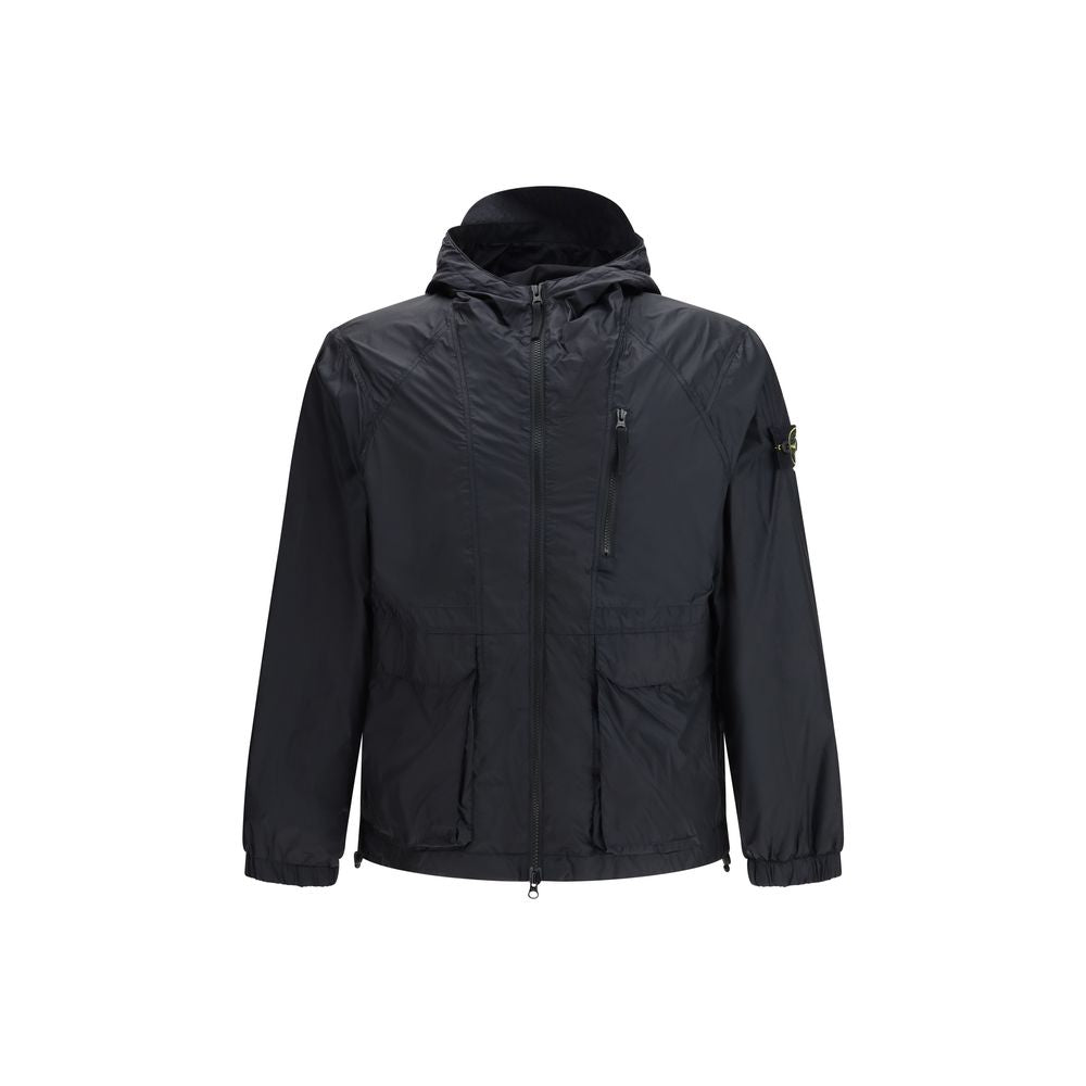 Blue Polyamide Shell Jacket